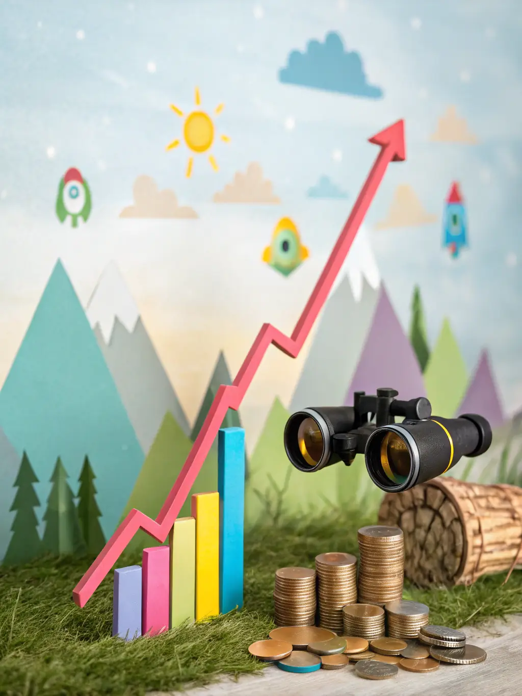 An image depicting a diverse portfolio of assets, including stocks, bonds, and real estate, representing Aljohar's diversified investment approach.
